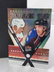 2014-15 Fleer Ultra Rule 76 Steve Yzerman Joe Sakic #FO-3 Die Cut