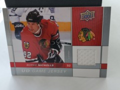 2009-10 Upper Deck Series 1 UD Game Jersey #GJ-DB Bernie Nicholls Blackhawks