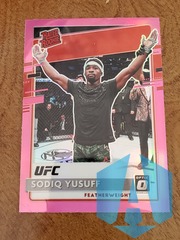 2021 Panini Chronicles UFC Optic Rated Rookies Pink Sodiq Yusuff #215 Rookie