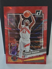 2023-24 Panini Donruss Pascal Siakam #132 Red Laser 07/99 Raptors