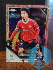 2022 Topps Chrome UEFA Championship League Zidane Iqbal #102 RC Rose Gold Speckles 112/125