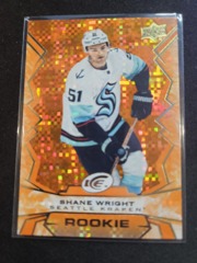 2022-23 Upper Deck UD Ice Shane Wright Rookie Orange Parallel Seattle Kraken RC
