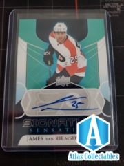 JAMES VAN RIEMSDYK 2020-21 UPPER DECK SERIES 1 HOCKEY SIGNATURE SENSATIONS AUTO