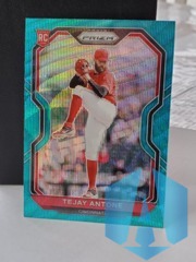 2021 Panini Prizm Tier III Teal Wave Prizm Tejay Antone #207 Rookie RC
