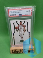 2018 Panini Threads 140 Giannis Antetokounmpo PSA 10 White Jersey SP