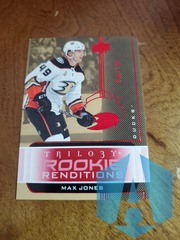 2019-20 UD Trilogy MAX JONES Rookie Renditions RED SP RC 038/799 RR-36