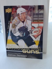 2009-10 UD Exclusives Young Guns 069/100 Andreas Thuresson #477 Rookie RC