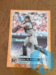 2022 Topps Series 1 Orange Foil 090/299 Jorge Alfaro #36