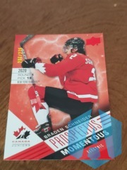 2021-22 UD Team Canada Juniors Braden Schneider #PM-6 Prospectus Momentous 237/275