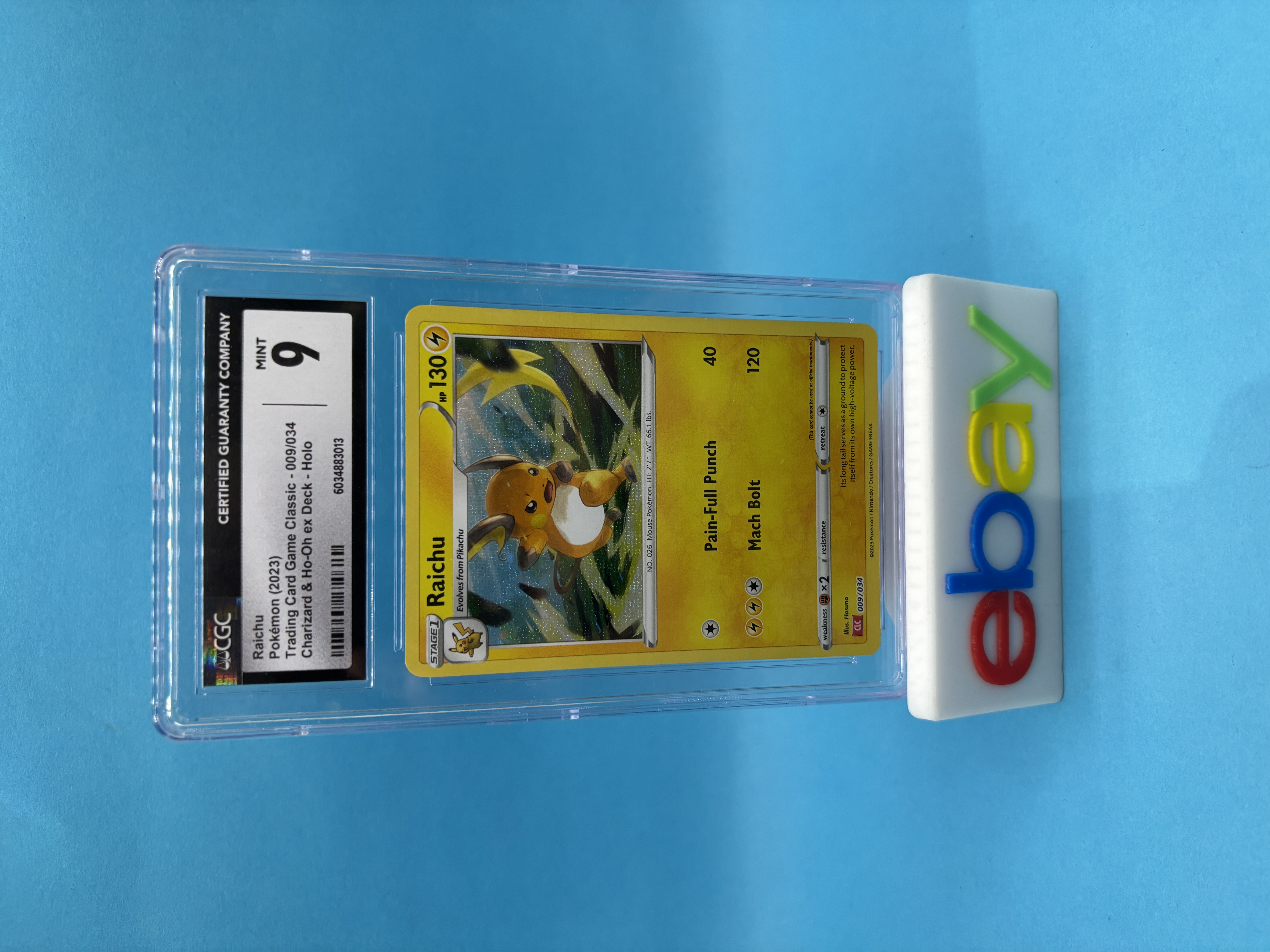 2023 Raichu Classic Collection Holo #009/034 CGC 9.0