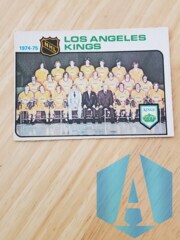 1974-75 O Pee Chee #86 Los Angeles Kings Team Checklist