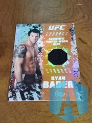 2010 Topps UFC Main Event Fighter Gear Relics Ryan Bader #FR-RB Gold 18/88