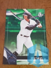 2021 Bowman Platinum #TOP-98 Jose Salas RC Green Foil SP #66/99