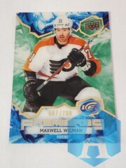 2022-23 UD ICE Premieres Green #173 Maxwell Wilman 567/799 Acetate Philadelphia Flyers