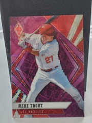 2021 Chronicles Phoenix Pink Velocity Prizm SP #19 Mike Trout Los Angeles Angels