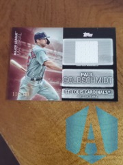 2020 Topps Major League Materials #MLM-PG Paul Goldschmidt Jersey BLACK 114/199