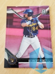 2021 Bowman Platinum Top Prospects Pink 110/199 Hedbert Perez #TOP-33
