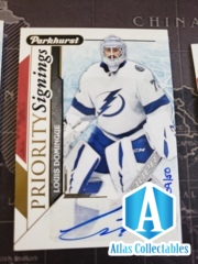 2018-19 Parkhurst Priority Signings Louis Domingue /50 SSP Auto