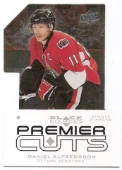 2008-09 UD Black Diamond Premier Die-Cuts #PDC4 Daniel Alfredsson Senators
