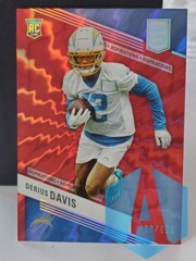 2023 Panini Donruss Elite Red Derius Davis #131 RC Aspirations 417/625