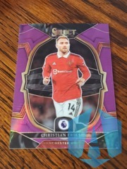 2022-23 Panini Select Premier League Terrace Purple Prizm 125/135 Christian Eriksen #69