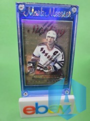 1995-96 Topps Finest RARE Card #99 STERLING GOLD Mark Messier SICK HOLDER