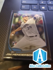 2013 Topps Update BLACK #US-161 Jim Henderson RC Milwaukee Brewers ROOKIE /63