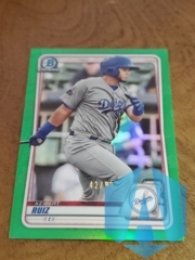 2020 Bowman Chrome #BCP-143 Kiebert Ruiz Green Camo Border Dodgers 42/99