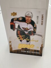 2009-10 Upper Deck MVP Gold Script 064/100 Pierre-Marc Bouchard #151
