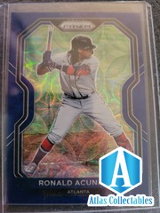 2021 Panini Prizm RONALD ACUNA JR /35 BLUE DISCO 7