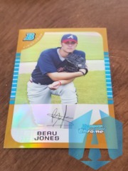 2005 Bowman Draft Chrome Gold Refractor 35/50 Beau Jones #BDP33 Rookie RC