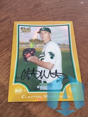 2009 Bowman Chrome Draft Gold Refractors #BDP38 Clayton Mortensen 14/50