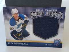 2008-09 Upper Deck Be a Player Rookie Jerseys 036/299 Alex Pietrangelo #RJ-AP