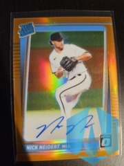 2021 Donruss Optic Rated Signatures Orange /125 Nick Neidert Rookie Auto RC
