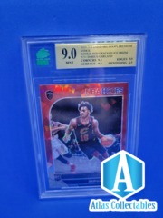 2019-20 NBA Hoops MNT 9.0 GRADED DARIUS GARLAND RED CRACKED ICE Prizm RC SP