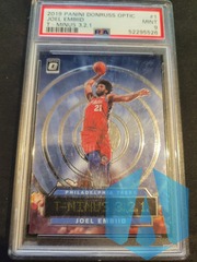 2019 Panini Donruss Optic Prizm T-MINUS 3,2,1 Joel Embiid #1 PSA Mint 9