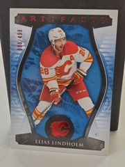 2023-24 Upper Deck Artifacts Ruby 086/499 Elias Lindholm #89 Calgary Flames