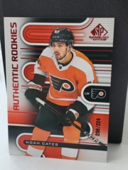 2022-23 Upper Deck SP Game Used Authentic Rookies Red #186 Noah Cates 208/224 Flyers