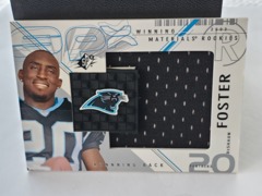 2002 SPx Winning Materials Rookies DeShaun Foster #WMR-DF Panthers