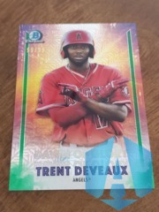 2021 Bowman Chrome TRENT DEVEAUX #DG-14 Dawn Of Glory Mojo Green 99/99