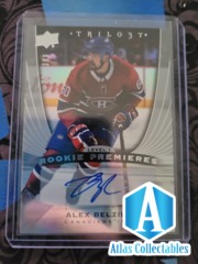 2020-21 Trilogy Rookie ALEX BELZILE Auto /399