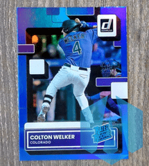 Colton Welker 2022 Donruss Baseball #56 Holo Blue RC Rated Rookie