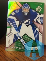 2020-21 Upper Deck Reflections Emerald #40 Andrei Vasilevskiy 060/100