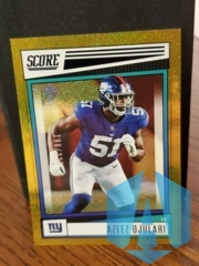 2022 Panini Score Gold Dots Parallel 198/225 Azeez Ojulari #237 New York Giants