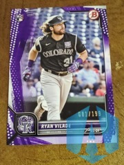 2022 Bowman Purple Pattern Border 081/199 Ryan Vilade #100 Rookie