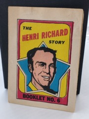 1971-72 OPC The Henri Richard Story Booklet #NO.6 Montreal Canadiens