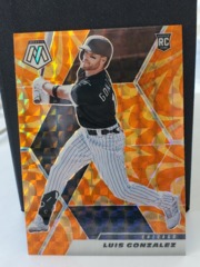 2021 Panini Mosaic Reactive Orange Luis Gonzalez RC #229 Chicago White Sox