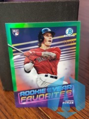 2022 Bowman Chrome Jarren Duran #Royf-2 Rookie of the Year Favorites Green 79/99