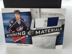 2008-09 SPx Winning Materials Michael Peca #WM-MP Dual Jerseys