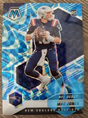 2021 Panini Mosaic Mac Jones Blue Reactive Prizm NFL Debut Rookie #245